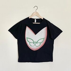 Gorillaz 2010 Plastic Beach Tour Noodle Mask Black Concert T Shirt Adult Large